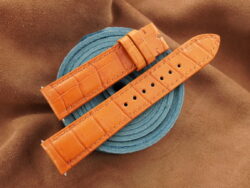 High Grade Tan Brown Alligator Leather Watch Strap For Cartier Tank Solo, Tank Must, Tank Louis - CUSTOM MADE SERVICE CT3041