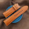 Tan Brown Alligator Leather Watch Strap For Panerai - CUSTOM MADE SERVICE CT3112