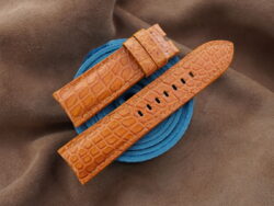 Tan Brown Alligator Leather Watch Strap For Panerai - CUSTOM MADE SERVICE CT3112