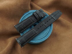 High Grade Black Crocodile Leather Watch Strap For IWC - CUSTOM MADE SERVICE CT3034