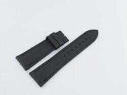 21mm/18mm Black Pebbled Calf Leather Watch Strap #WT14246