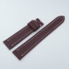 17mm/16mm Blood Red Genuine Epsom Calf Skin Leather Watch Strap #WT14249