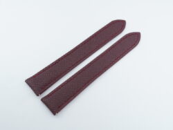 17mm/16mm Blood Red Genuine Epsom Calf Skin Leather Watch Strap #WT14248