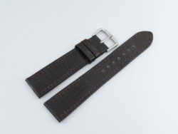 20mm/18mm Dark Brown Genuine Lizard Leather Watch Strap With Quick Release Function #WT14229