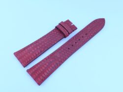 23mm/18mm Light Red Genuine Lizard Leather Watch Strap 125/85mm #WT14228