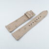 19mm/16mm Beige Ostrich Quill Leather Watch Strap With Quick Release Function for Cartier Must Large / Cartier Louis Large 110mm/ 80mm #WT14230