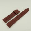 17.5mm/16mm Red Brown Crocodile Leather Integrated Strap for Cartier Dumont Large 110/70mm #WT14251
