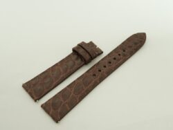19mm/16mm Medium Brown Crocodile Leather Watch Strap With Quick Release Function #WT14237