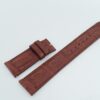 20mm/18mm Red Brown Crocodile Leather Watch Strap for IWC #WT14266