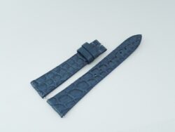 18mm/14mm Blue Crocodile Leather Watch Strap 105/70mm #WT14259