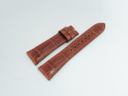 20mm/16mm Glossy Brown High Grade Crocodile Skin Leather Watch Strap 110/70mm #WT14257