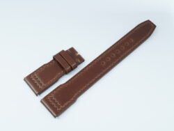 20mm/18mm Brown Genuine SHELL CORDOVAN Leather Watch Strap for IWC PILOT #WT14268