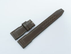 20mm/18mm Olive green Genuine SHELL CORDOVAN Leather Watch Strap for IWC Pilot #WT14269