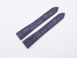 19mm/16mm Navy Blue Crocodile Leather Watch Strap With Quick Release Function #WT14250