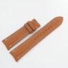 21mm/18mm Tan Brown Box Calf Leather Curved End Watch Strap for JLC #WT14277