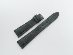 21mm/16mm Gray Crocodile Skin Leather Watch Strap For Patek Philippe #WT14327