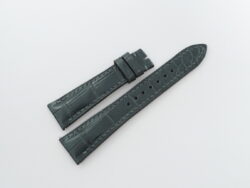 21mm/16mm Gray Crocodile Skin Leather Watch Strap For Patek Philippe #WT14325