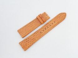 20.5mm/18mm Tan Brown Sea Snake Leather Watch Strap #WT14303