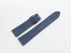 20.5mm/18mm Navy Blue Sea Snake Leather Watch Strap #WT14304