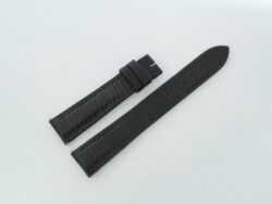 19mm/16mm Black Genuine Lizard Skin Leather Watch Strap for Cartier Must Large / Cartier Louis Large #WT14319