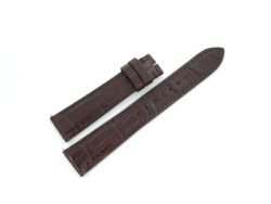 19mm/16mm Brown Genuine Crocodile Skin Leather Watch Strap for Cartier Must Large / Cartier Louis Large #WT14320