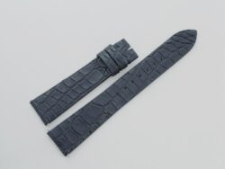 19mm/16mm Navy Blue High Grade Genuine Crocodile Skin Leather Watch Strap for Cartier Must Large / Cartier Louis Large #WT14321