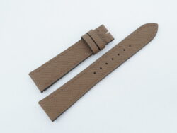 19mm/16mm Brown Genuine Epsom Skin Leather Watch Strap for Cartier Must Large / Cartier Louis Large #WT14292
