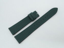 19mm/16mm Dark Green Genuine Epsom Skin Leather Watch Strap for Cartier Must Large / Cartier Louis Large #WT14287