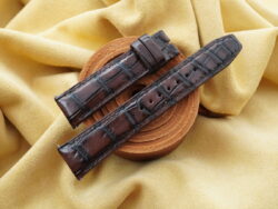 Brown Patina Genuine Crocodile Leather Watch Strap For IWC - CUSTOM MADE SERVICE CT3119