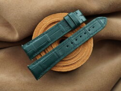 High Grade Green Crocodile Leather Watch Strap For Cartier Tank Solo, Tank Must, Tank Louis - CUSTOM MADE SERVICE CT3125