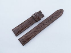 18mm/16mm Dark Brown Lizard Leather Watch Strap With Quick Release Function #WT14381
