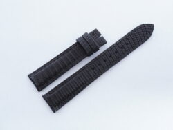 18mm/16mm Black Lizard Leather Watch Strap With Quick Release Function #WT14383