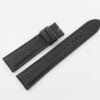 20.5mm/18mm Black Togo Calf Skin Leather Watch Strap For Cartier Tank Solo Large & Ronde Solo 36mm #WT14385