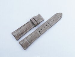 19mm/16mm High Grade Taupe Genuine Crocodile Skin Leather Watch Strap for Cartier Must Large / Cartier Louis Large 110/70mm #WT14390