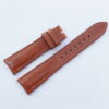 19mm/16mm Tan Brown Box Calf Leather Curved End Watch Strap 115/70mm #WT14399
