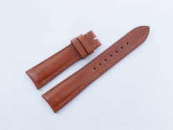 19mm/16mm Tan Brown Box Calf Leather Curved End Watch Strap 115/70mm #WT14399