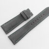 24mm/20mm Gray Nubuck Calf Skin Leather Watch Strap 130/80mm #WT14404