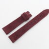 18mm/16mm Blood Red Suede Skin Leather Watch Strap 120/70mm #WT14407
