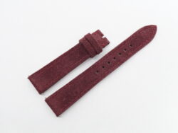 18mm/16mm Blood Red Suede Skin Leather Watch Strap 120/70mm #WT14407