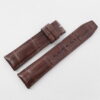 20mm/18mm Brown Genuine CROCODILE Skin Leather Watch Strap for IWC #WT14408
