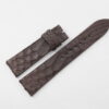 20mm/18mm Brown Genuine Python Skin Leather Watch Strap 120/70mm #WT14409