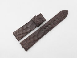 20mm/18mm Brown Genuine Python Skin Leather Watch Strap 120/70mm #WT14409