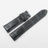 20mm/18mm Gray Genuine CROCODILE Skin Leather Watch Strap 110/70mm #WT14410