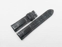 20mm/18mm Gray Genuine CROCODILE Skin Leather Watch Strap 110/70mm #WT14410