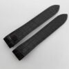 20mm/18mm Black Crocodile Leather Deployment Watch Strap For Cartier Roadster #WT14413