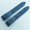 20mm/18mm Blue Crocodile Leather Deployment Watch Strap For Cartier Roadster #WT14416