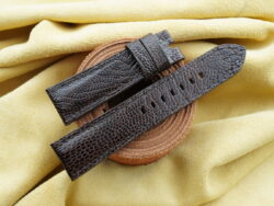 Dark Brown Ostrich Leather Watch Strap For Panerai - CUSTOM MADE SERVICE CT3149