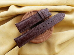 Red Brown Ostrich Leather Watch Strap - CUSTOM MADE SERVICE CT3158