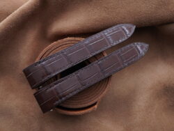 High Grade Brown Crocodile Leather Deployment Watch Strap For Cartier Roadster – CUSTOM MADE SERVICE CT3141