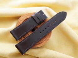 Dark Brown Box Calf Leather Watch Strap - CUSTOM MADE SERVICE CT3176